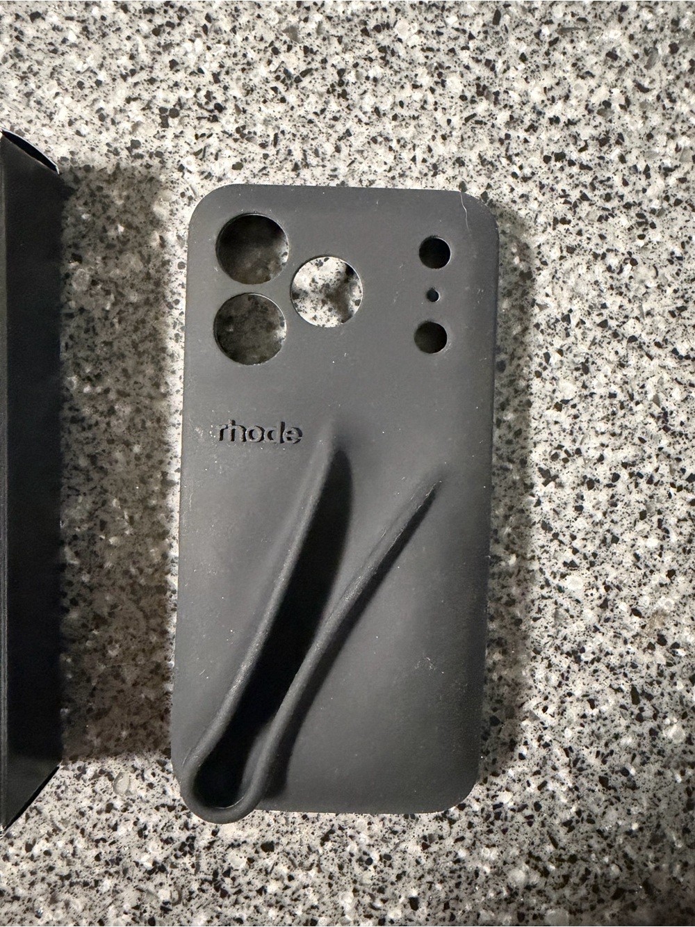 RHODE LIMITED EDITION Black Silicone Lip Case iPhone 17
